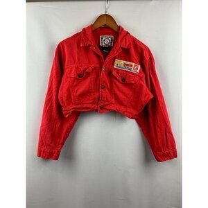 Women's Dinosaur Sportswear Red Cotton Small Vest Size 1